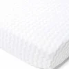 Rose Textiles - Folha de berço de musselina ondulada, cinza