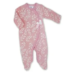 Rose Textiles - Footie acolchoado com folhas doces para bebês
