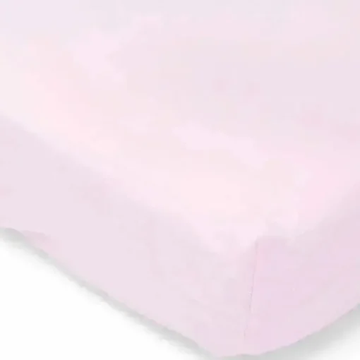 Rose Textiles - Lençol de berço de flanela sólida, rosa