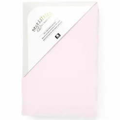 Rose Textiles - Lençol de berço de flanela sólida, rosa