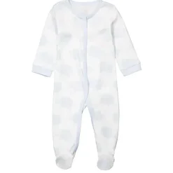 Rose Textiles - Macacão Baby Boy Elefante Azul Interlock
