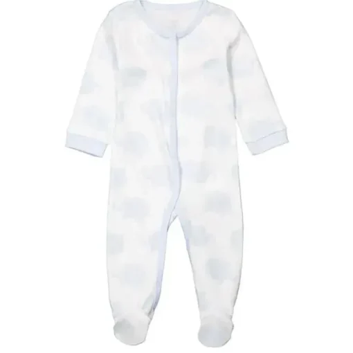 Rose Textiles - Macacão Baby Boy Elefante Azul Interlock