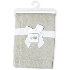Rose Textiles - Manta de malha com borda, cinza