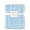 Rose Textiles - Manta de pelúcia encaracolada, azul