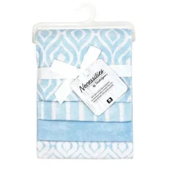 Rose Textiles - Manta de recebimento de 4 unidades, aquarela azul