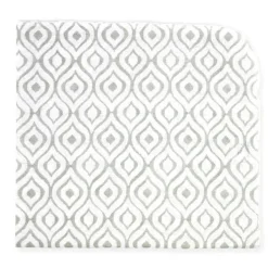 Rose Textiles - Manta de recebimento de 4 unidades, cinza