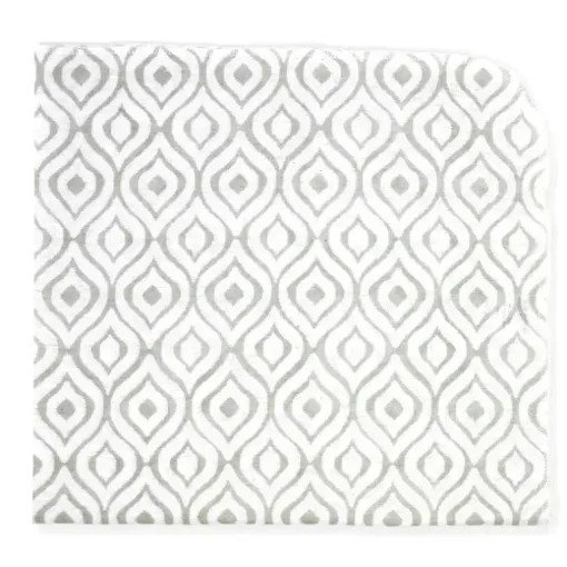 Rose Textiles - Manta de recebimento de 4 unidades, cinza