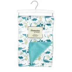 Rose Textiles - Manta de vison de 2 camadas, dinossauro