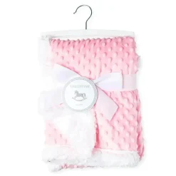 Rose Textiles - Manta Sherpa Pipoca, Rosa