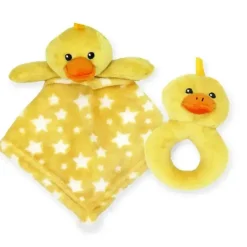 Rose Textiles - Nunu com chocalho, pato amarelo
