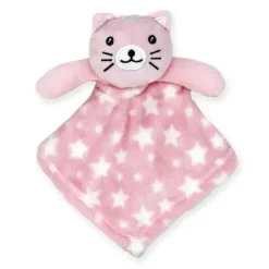 Rose Textiles - Nunu com chocalho de anel, gatinho rosa
