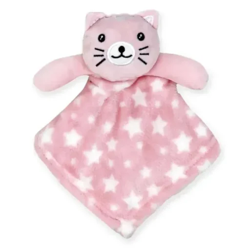 Rose Textiles - Nunu com chocalho de anel, gatinho rosa