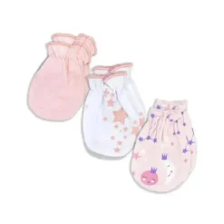 Rose Textiles - Pacote de 3 luvas Galaxy, rosa