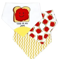 Rose Textiles - Pacote de 3 babadores bandana, This Is My Jam