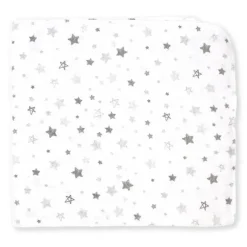 Rose Textiles - Pacote de 4 Cobertor de Recebimento, Cinza Sweet Dreams