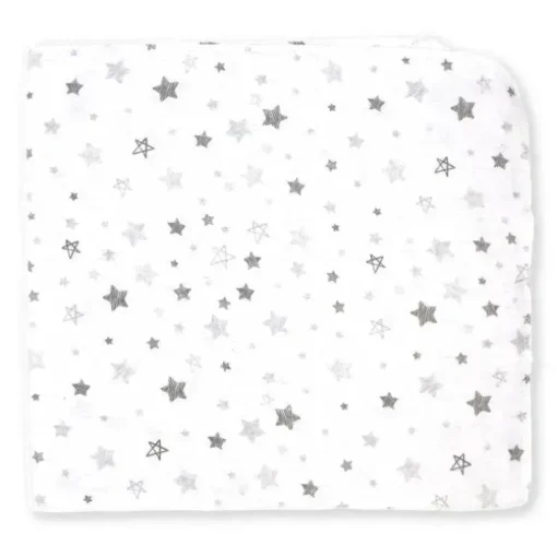 Rose Textiles - Pacote de 4 Cobertor de Recebimento, Cinza Sweet Dreams