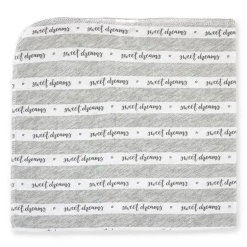 Rose Textiles - Pacote de 4 Cobertor de Recebimento, Cinza Sweet Dreams