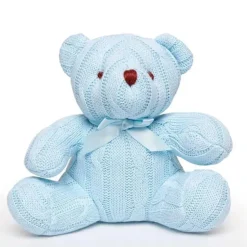 Rose Textiles - Pelúcia Urso Malha Cabo, Azul