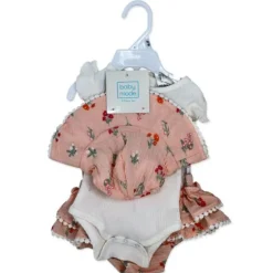Rose Textiles - 3Pk Baby Girls Skort Set, Happiest With You Pink