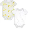 Rose Textiles - 2Pk Body Neutro Sólido para Bebê, Cinza Galáxia