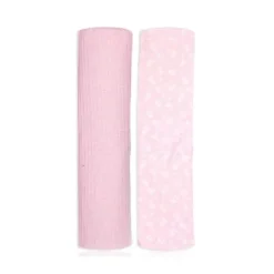 Rose Textiles - 2Pk Faixas de Malha Floral Rosa
