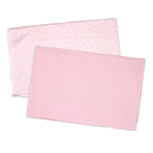 Rose Textiles - 2Pk Faixas de Malha Floral Rosa
