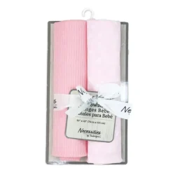 Rose Textiles - 2Pk Faixas de Malha Floral Rosa