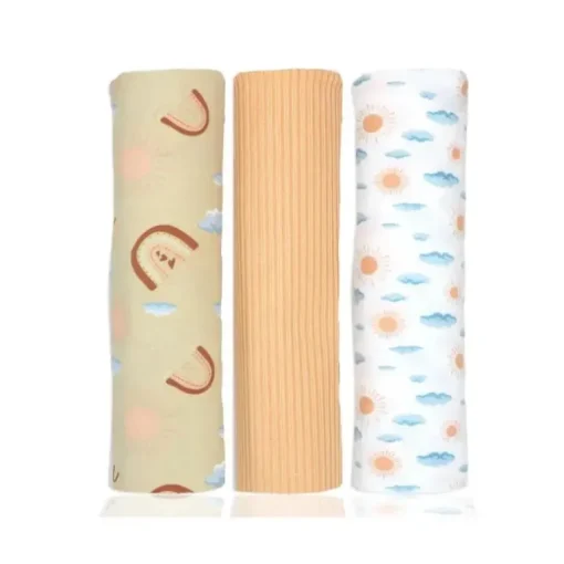 Rose Textiles - 3Pk Rainbow Knit Swaddle