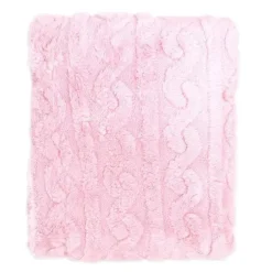 Rose Textiles - Sherpa esculpido, rosa