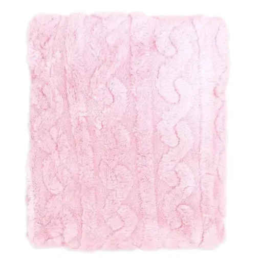 Rose Textiles - Sherpa esculpido, rosa
