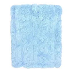 Rose Textiles - Sherpa Esculpido, Azul