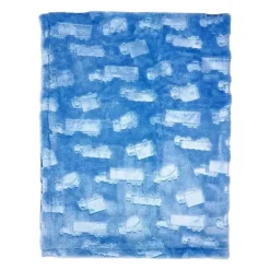 Rose Textiles - Texturas Plush 2 Camadas Cobertor | Azul