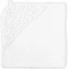 Rose Textiles - Toalha com capuz forrada de musselina Star, cinza