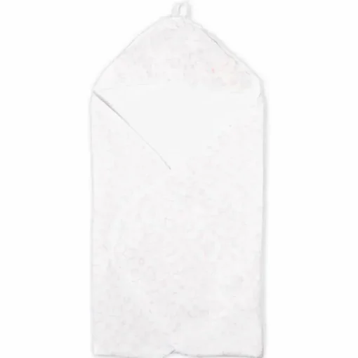 Rose Textiles - Toalha com capuz forrada de musselina Star, rosa