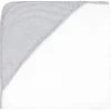 Rose Textiles - Toalha Listrada com Capuz, Cinza