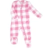 Rose Textiles - Travessas de pelúcia de búfalo rosa para bebês
