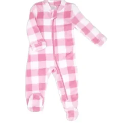 Rose Textiles - Travessas de pelúcia de búfalo rosa para bebês