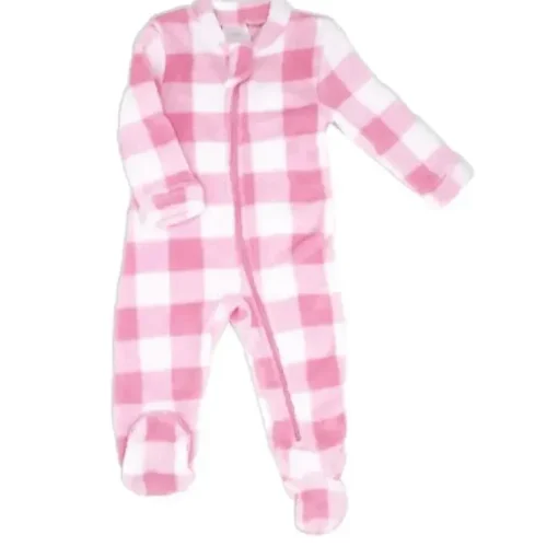 Rose Textiles - Travessas de pelúcia de búfalo rosa para bebês