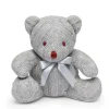 Rose Textiles - Urso de malha de cabo, cinza