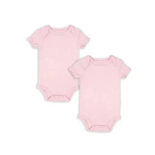 Rose Têxteis - Body 2pk para bebê menina, rosa