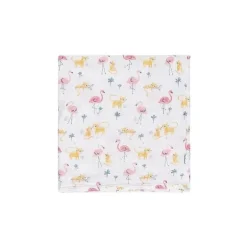 Roupa de cama Gerber - 2 mantas de musselina, Girl Animal Geo Girl