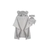 Roupa de cama Gerber - 2 peças de cobertor de segurança e conjunto de cobertor com capuz, elefante