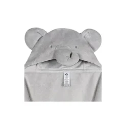 Roupa de cama Gerber - 2 peças de cobertor de segurança e conjunto de cobertor com capuz, elefante