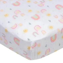 Roupa de Cama Gerber - 1 unidade trocador, arco-íris menina