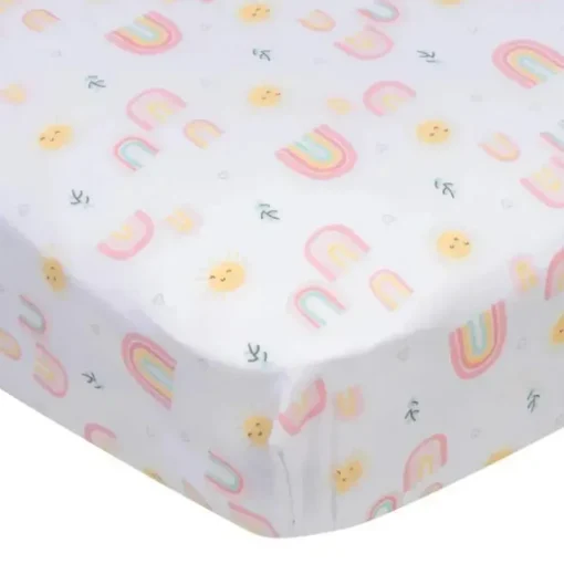 Roupa de Cama Gerber - 1 unidade trocador, arco-íris menina