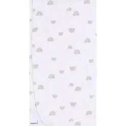 Roupa de cama Gerber - 4 unidades em branco de flanela, Boho Rainbow