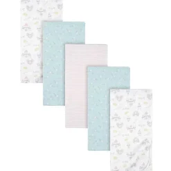 Roupa de Cama Gerber - Cobertor de Flanela 5Pk para Bebê - Princesa Menina