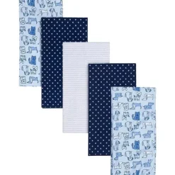 Roupa de Cama Gerber - Cobertor de Flanela 5Pk para Bebê - Menino Cão Montanhas