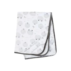 Roupa de Cama Gerber - Cobertor de pelúcia de 1 unidade - Nuvens de ovelha neutras