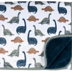 Roupa de cama Gerber - Cobertor de pelúcia 1Pk 2Ply, Dino Time